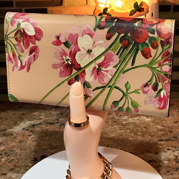 GUCCI Blooms Long Leather Continental Wallet 😍🌸🔥 - Picture 5 of 17